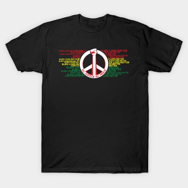 No Justice no Peace T-Shirt by opippi